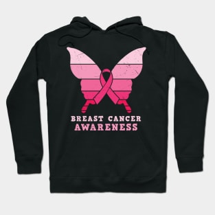 Breast Cancer Awareness Butterfly Hoodie